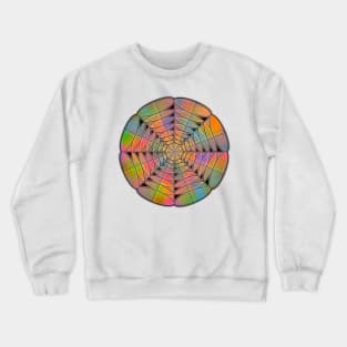 Sound Waves Mandala - Intricate Digital Illustration, Colorful Vibrant and Eye-catching Design, Perfect gift idea for printing on shirts, wall art, home decor, stationary, phone cases and more. Crewneck Sweatshirt
